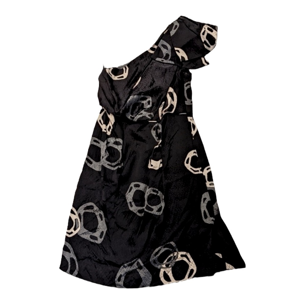 Barneys New York x Sariah Limited Edition Silk One-Shoulder Dress | Size 6 - Picture 2 of 6